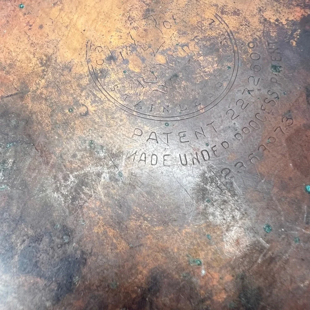Revere Ware Skillet Fry Pan 10 Inch Copper Bottom Vintage Cookware USA Made